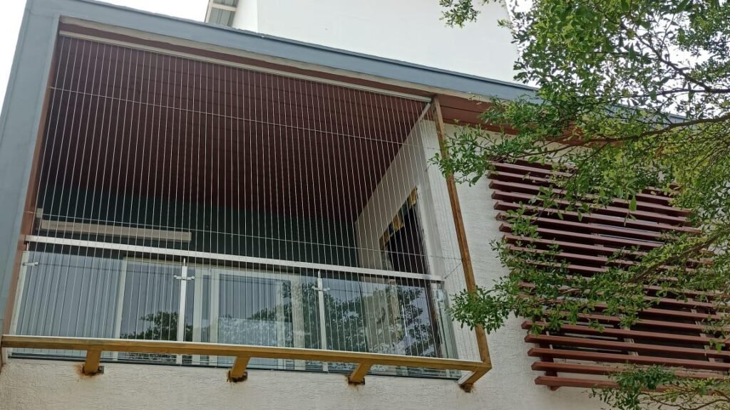 Stainless steel invisible grills for balcony safety